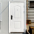 White Anti-Theft Door Household Safety Door Single Door Entry Door Rental Room Iron Door Rural Outdoor Steel Door Engineering Door