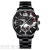 Fulaida Quality Men's Fashion Stainless Steel Band Business Watch Luminous Pointer Band Calendar Quartz Watch