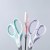 Factory Directly Sales Stainless Steel Student Scissors Macaron Color Art Scissors Office Supplies Two-Color Large and Small Student Stationery Scissors