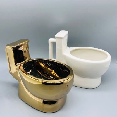 Spoof Toilet Mug Creative Sit Toilet Water Cup Large Capacity Three-Dimensional Poop Cup Toilet Cup April Fool's Day