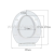 Factory Direct Sales Project O-Type Toilet Seat Cover KJ-872B