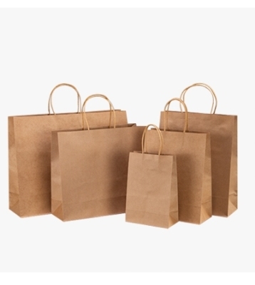 White Kraft paper bag handbag paper bag jewelry bag wrapping paper bag customized gift bag