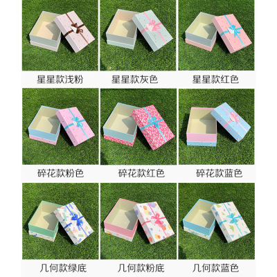 Factory Supply Floral Lining Thickened 3 Sets Gift Box Hot Sale Bra Underwear Packaging Carton Wholesale