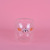 Celebrity Rabbit Cup Double Glass Water Cup Heat Insulation Tumbler Pink Cute Fashion Transparent Juice Milk Cup