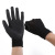 Factory Direct Supply Pu Immersion Palm Cotton Gloves with Rubber Dimples White Black Pu Coated Palm Anti-Slip Industrial Electronics Factory Dust-Free Work Gloves