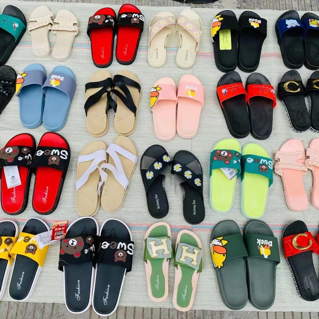 厂家直销跑江湖摆地摊男女士PVC防滑底凉拖鞋塑料拖鞋送广告录音