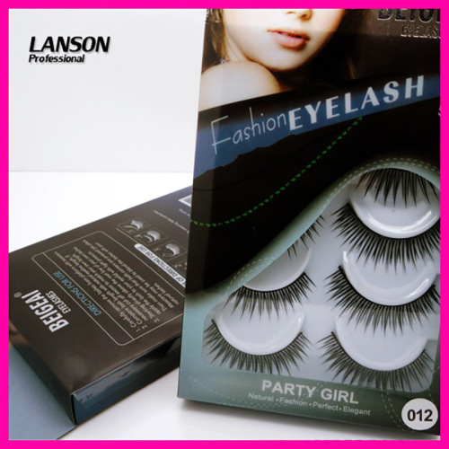 Handmade 5 Pairs Double Gai Packing Box False Eyelashes Plastic Eyelashes Boxed Natural Thick eyelashes 