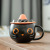 Limited Edition Xingba Feng Cup Cute Mysterious Cat Cup Halloween Pumpkin with Cover Spoon Couple Gift Mug