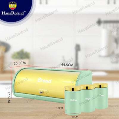 Cross-Border European-Style Dustproof Bread Box Baking Bread Pastry Kitchen Snack Home Storage Box with Storage Tank 4pcs