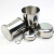 Travel Stainless Steel Folding Cup Adjustable Cup Mouthwash Three Cups SixSection Cup FourSection Cup with Key Ring