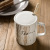 for One Piece Creative Ceramic Cup Minimalist Water Cup Household Mug with Cover Spoon Personality Trend Milk Cup Coffee