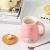 Japanese Fresh Cartoon Cat Mug Household Cute Ceramic Cup With Cover Spoon Office Men And Women Couple Water Cup