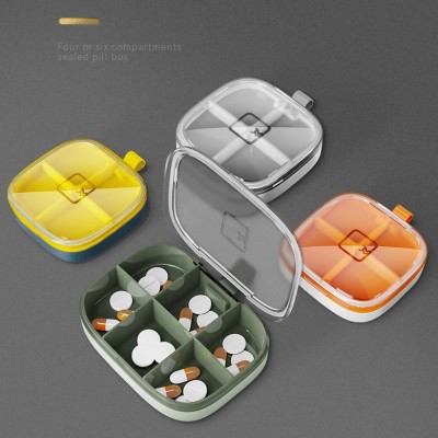 Second-Generation Upgraded Small Medicine Box Convenient Medicine Storage Box Office Carrying One-Day Pill Box Multi-Grid Waterproof Pill Box