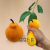 New TPR Vent Decompression Orange Squeezing Toy Trick Toy Simulation Ugly Children Useful Tool for Pressure Reduction Wholesale