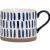 Blue Color Breakfast Cup Large Capacity Underglaze Hand Painted Ceramic Mug Oat Cup Short Stout Nordic Ins Milk Cup