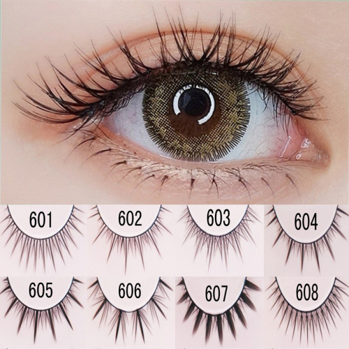 3d 3d false eyelashes natural lifelike thick cross super soft simulation transparent stem photo bridal makeup eyelashes