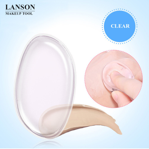 Transparent Makeup Puff Pu Material Smear-Proof Makeup Easy to Clean Makeup Silicone Puff Jelly Powder Puff Wholesale