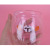 Celebrity Rabbit Cup Double Glass Water Cup Heat Insulation Tumbler Pink Cute Fashion Transparent Juice Milk Cup