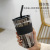 Northern Lights Ins Style Simple Straw Glass Cup Large Capacity Portable Home Men's Good-looking Coffee Cup Water Cup