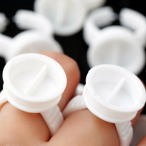 special ring cup for tattoo embroidery eyelash grafting eyelash glue ring plastic cosmetic container beauty tools