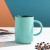 Morandi Contrast Color Series Mug With Cup Lid Spoon Holiday Birthday Hand Ceremony Belt Gift Box Printable Logo