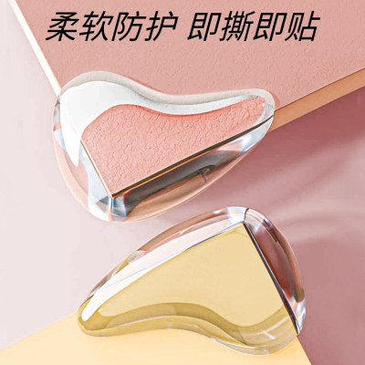 Drop Shape Bumper Transparent Table Corner Child Bump Prevention Protective Cover Furniture Silicone Thickened Collision Pad