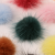 Colorful Plush Fur Ball Clothing Accessories DIY Ornament Accessories Artificial Mink Hair Textured Fur Ball Hairware