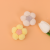 Short Plush Colorful Flower Barrettes Brooch Handmade DIY Accessories Five Petal Flower Ankle Sock Bag Decoration Accessories