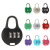 Zinc Alloy Combination Lock Padlock Backpack Security Lock Pencil Case Mini Small Lock Cabinet Gym Coded Lock of Bags and Suitcases