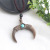 New Exaggerated Ethnic Style Retro Long Sweater Chain Necklace European and American Simple Handmade Wooden Pendant Clothing Pendant