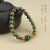Retro Mori Style Students Bracelet Green Sandalwood Color Changing Bracelet Women's Simple Artistic Wooden Prayer Beads Personality Hand Jewelry