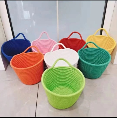 Cotton Braided Storage Basket