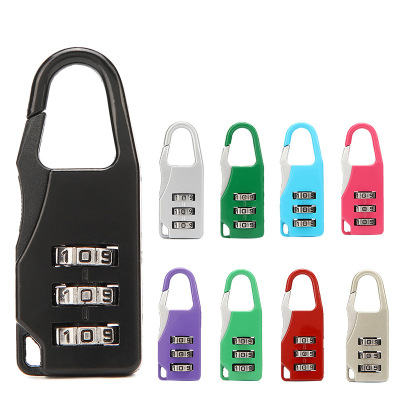 Zinc Alloy Combination Lock Padlock Backpack Security Lock Pencil Case Mini Small Lock Cabinet Gym Coded Lock of Bags and Suitcases