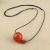 Ethnic Style Imitation Old Beeswax Necklace Men and Women All-Matching Long Sweater Chain Artistic Fresh Cotton and Linen Accessories