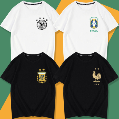 2022 Qatar World Cup Peripheral Germany France Brazil Short Sleeve T-shirt Training Clothes T-shirt Half Sleeve Jersey