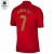 2022 World Cup European Cup Portugal National Team No. 7 C Roke Home Player Edition Jersey Soccer Uniform