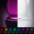 Color Human Body Induction Toilet Light PP8 Color 16 Color ABS Hanging Dimmable Multifunctional Small Night Lamp Cross-Border Direct Supply