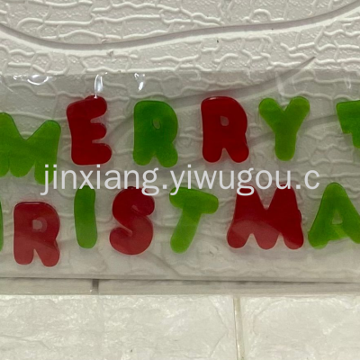 Christmas Snowflake Christmas Gift Wall Stickers 3D Decoration Glass Stickers Christmas Jelly Stickers