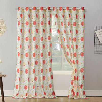 Modern Simple Curtain Printed Customized Curtains White sheer Thin Light Nontransparent Window Screen Wholesale