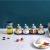 Household Japanese-Style Moisture-Proof Salt and Sugar with Lid Seasoning Box Kitchen Sealed Seasoning Jar Glass Four-Grid Condiment Dispenser Set