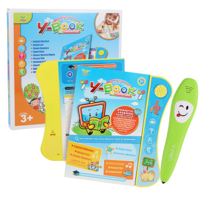 Cross-Border Hot Y-Book Point Reading Machine Children's Early Education English Learning Machine New Smart Toy Audio E-book