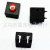 Factory Direct Sales Flashlight Button Switch 12*12 Square Red Head One Side Two Feet Tail Switch Button