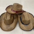 2022 Straw Top Hat Summer Sun Protection Sun Hat Men's Three Grass Denim Sun Hat Fishing Hat Advertising Cap