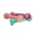 TPR Screw 16cm Elastic Molar Long Lasting Interactive Dog Toy Large Simulation Solid Color Nibbling Hexagon Screws