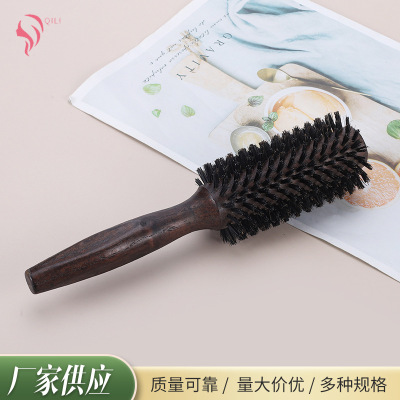 Rolling Comb Curly Hair Comb Women's Blowing to Make Hair Style Theaceae Barrel Comb Roller Comb Curly Hair Tangle Teezer Anti-Static Comb Styling Comb