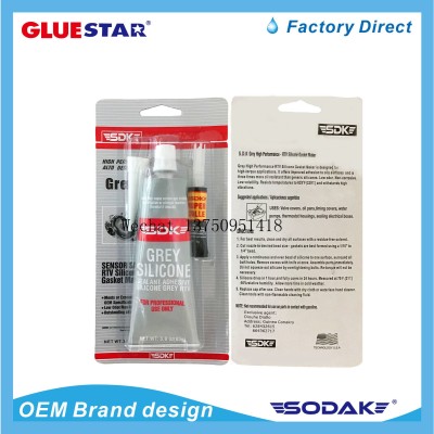 High Temperature Resistance 300 C Gasket Maker Reinzolil RTV Silicone Sealant with Blue Box RTV Silicone Gasket Maker