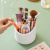Makeup Brush Storage Tube Rotating Simple Beauty Brush Storage Bucket Japanese Dustproof Cosmetics Storage Box Brush Tube