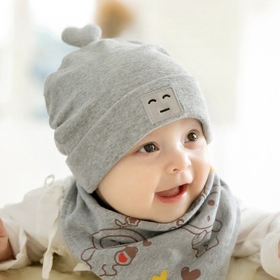 Baby Hat Spring and Autumn Thin Pure Cotton Newborn Boneless Beanie Newborn 6 Boys 0-3 Months Autumn Autumn