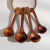 Household Spatula Wood Spatula Wooden Spoon Non-Stick Pan Long Handle Spatula Wood Rice Spoon Spoon Wooden Kitchenware Set