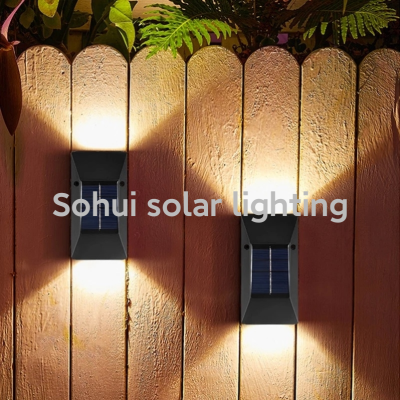 Solar up and down Wall Lamp Solar up and down Luminous Small Wall Lamp LED Solar Outdoor Garden Decoration Wall Lamp